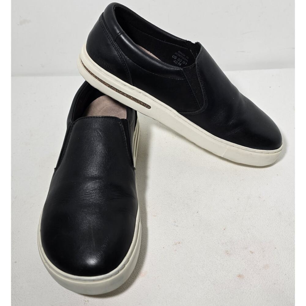 Birkenstock Oswego Slip-On Shoes Mens 42 N/US 9 Black Leather Casual Comfort
